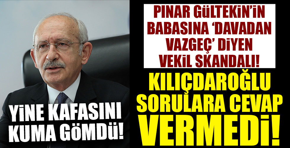 Kılıçdaroğlu o soruyu yanıtsız bıraktı!