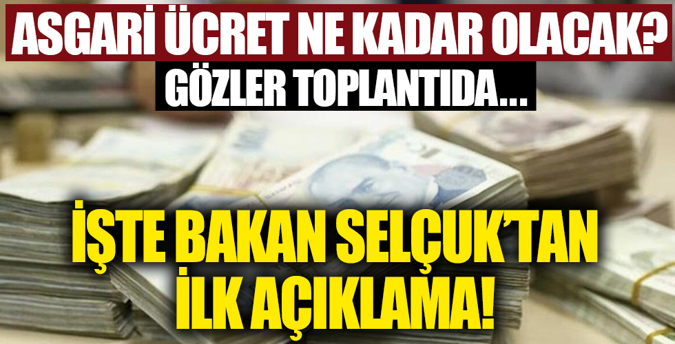 Bakan Selçuk'tan asgari ücret zammı açıklaması!