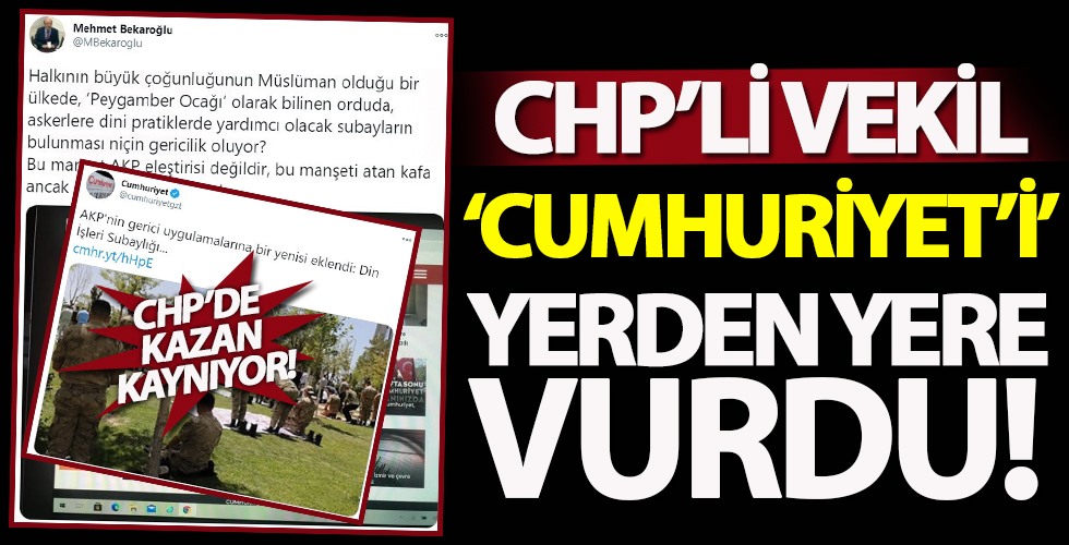 CHP'li Mehmet Bekaroğlu Cumhuriyet'İ yerden yere vurdu!