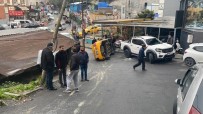 (Özel) Şişli'de Takla Atan Taksi 30 Metre Sürüklendi