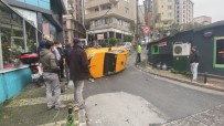 Şişli'de Takla Atan Taksi 30 Metre Sürüklendi