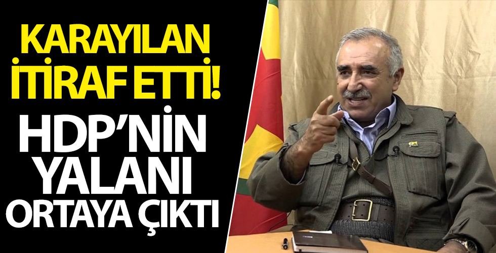 Terörist elebaşı Karayılan'dan DTK itirafı