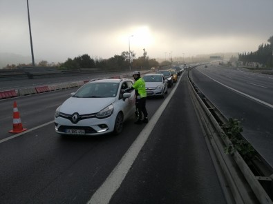 15 Temmuz Şehitler Köprüsü'nde Kısıtlama Denetimi Yapıldı