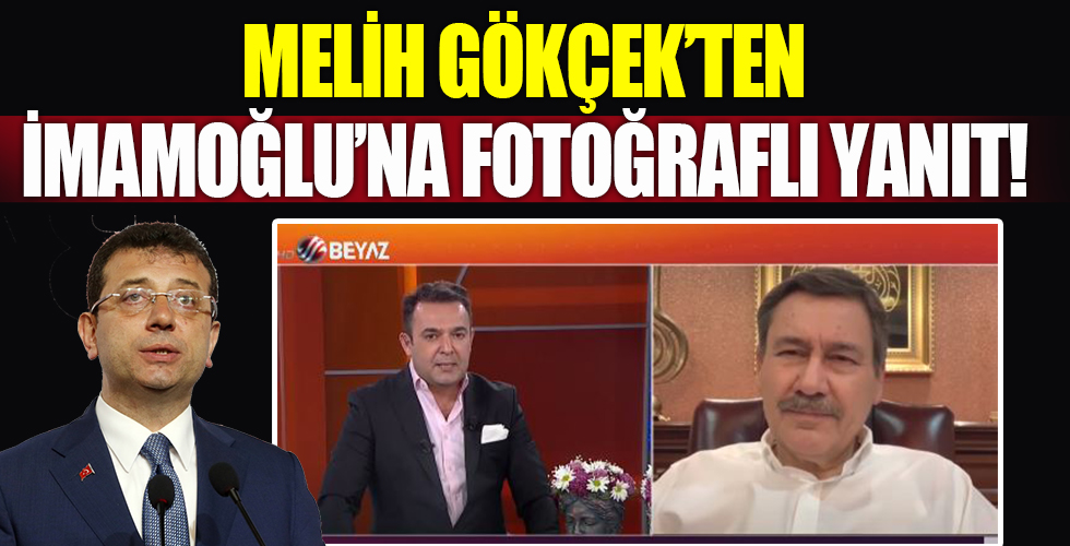 Melih Gökçek'ten İmamoğlu'na canlı yayında fotoğraflı yanıt!