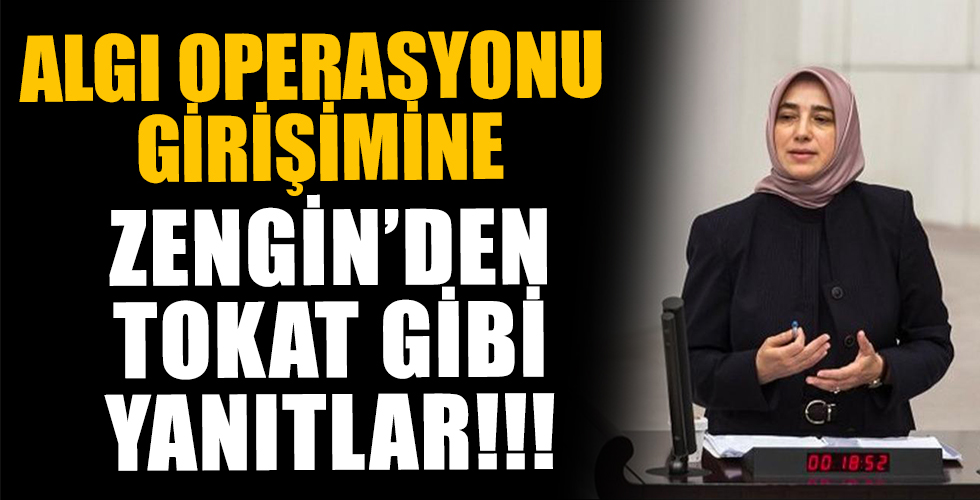 Algı operasyonuna kalkıştılar! AK Partili Özlem Zengin'den cevap