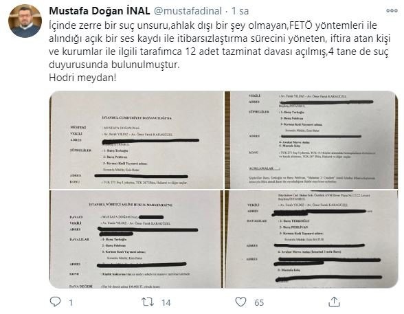 Avukat Mustafa Doğan İnal, Oda TV'cilerin hakkında çıkardığı ses kaydını mahkemeye taşıdı!