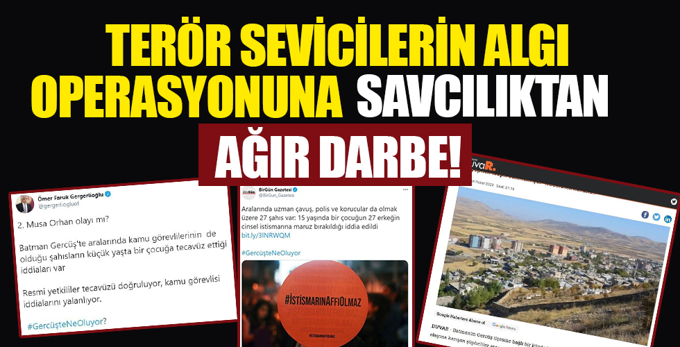 Batman Cumhuriyet Başsavcılığı’ndan HDP’nin “Gerçüş’te kamu görevlileri bir çocuğa tecavüz etti” iddiasına yalanlama!