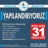 Pamukkale Belediyesinden Çeşitli Borcu Olan Vatandaşlara Yapılandırma İmkanı