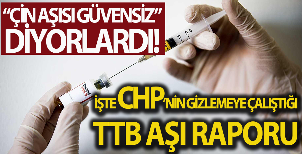 İşte CHP ve yandaşlarının gizlemeye çalıştığı TTB raporu