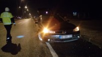 Kısıtlamada Kaza Yapan Alkollü Sürücünün Ehliyetine El Konuldu Haberi