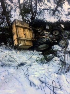 Kastamonu'da Traktör Devrildi Açıklaması 1 Yaralı