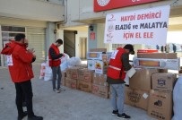 YARDIM MALZEMESİ - Demirci'den Elazığ Ve Malatya'ya 1 Kamyon Yardım Gönderildi