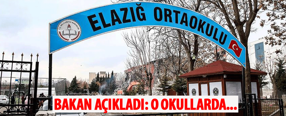 Elazığ'daki deprem sonrası hasar tespit edilen 80 okulda eğitim yapılmayacak