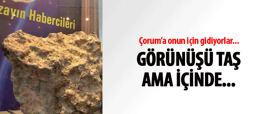 Uzaydan gelen taşa ziyaretçi ilgisi