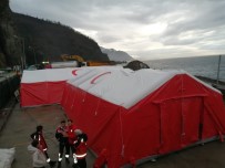 Sarp Sınır Kapısı'nda Koronaviris Tehdidine Karşı 100 Yataklı Sahra Çadırı Kuruldu