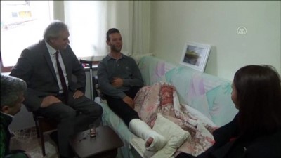 İdlib'deki Saldırıda Yaralanan Askere Ziyaret