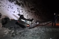 Pekün Dağı Geçidinde Otomobil Takla Attı Açıklaması 3 Yaralı