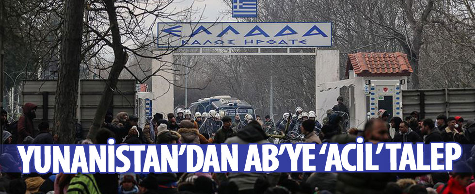 Yunanistan'dan AB'ye 'acil' talep!