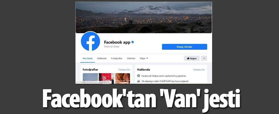 Facebook'tan 'Van' jesti