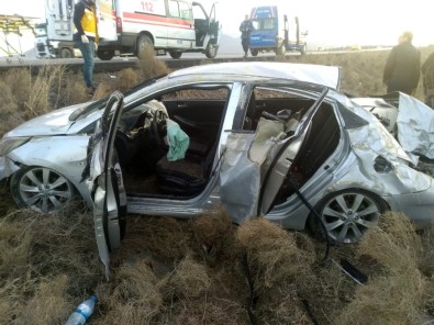 Konya'da Otomobil Takla Attı Açıklaması 8 Yaralı