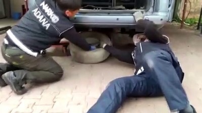 Adana'da Araca Gizlenmiş 14 Kilo 650 Gram Toz Esrar Bulundu