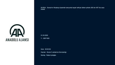 Bursa'da Kaçak Hafriyat Döken Şirkete 265 Bin Lira Ceza