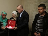 Cumhurbaşkanı'ndan şehit ailesine ziyaret