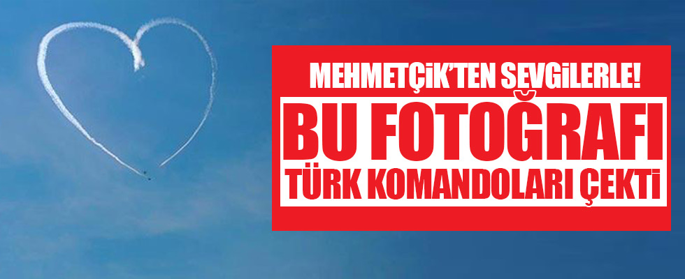 Suriye üzerinde muhteşem görüntü