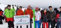 Türkiye Dağ Kayağı Şampiyonası'na Sarıkamışlı Amazonlar Damgasını Vurdu