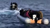 Yunan Sahil Güvenlik Unsurlarının Düzensiz Göçmenleri Geri İtmesi Kamerada