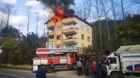 Giresun'da Çatıda Çıkan Yangın Korkuttu