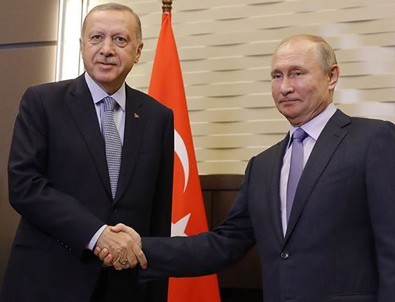 Cumhurbaşkanı Erdoğan, Rusya Devlet Başkanı Putin'le görüştü!