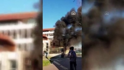 İstanbul Ticaret Üniversitesi Bahçesindeki Kulübede Çıkan Yangın Söndürüldü