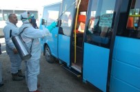 Keşan'da Toplu Taşıma Araçları Dezenfekte Ediliyor