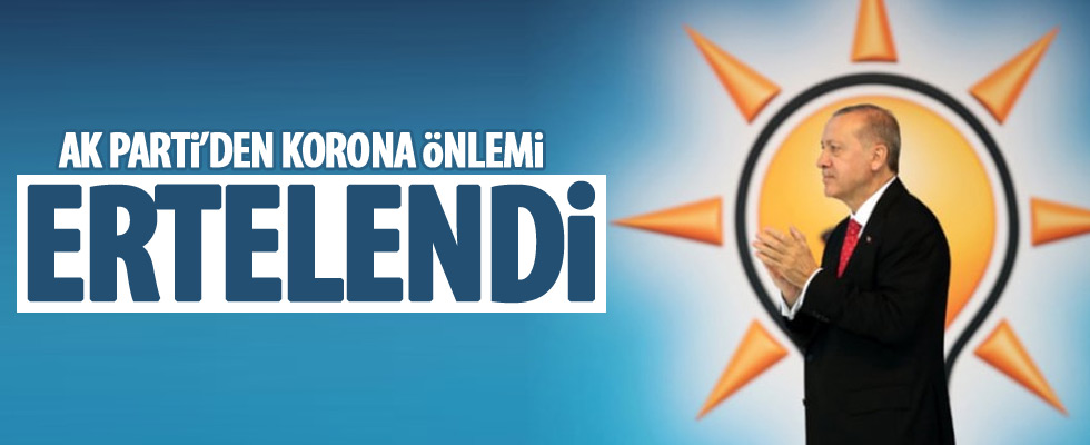 AK Parti'den korona önlemi!