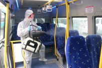 Konya'da 530 Minibüs Dezenfekte Edildi