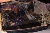 Ağaca Çarpan Otomobilde Sıkışan 2 Kişi Yaralandı