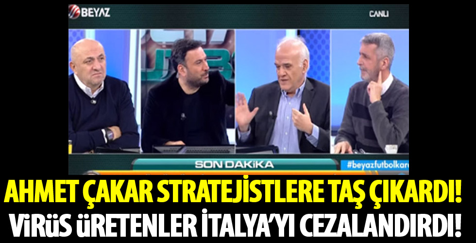Ahmet Çakar’dan bomba koronavirüs açıklaması! ‘Virüsü laboratuvarda üretip biyolojik silah olarak dünyaya salan gücün isteği…’
