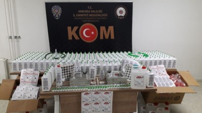 Ankara'da Sahte Dezenfekte Ürünleri Üreten Çete Çökertildi Açıklaması 4 Tutuklama