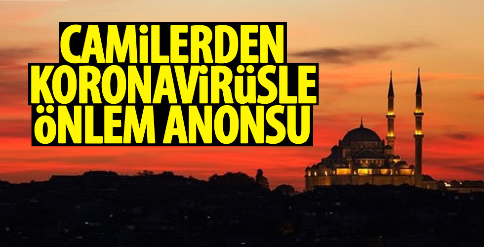 Camilerden dikkat çeken anons!