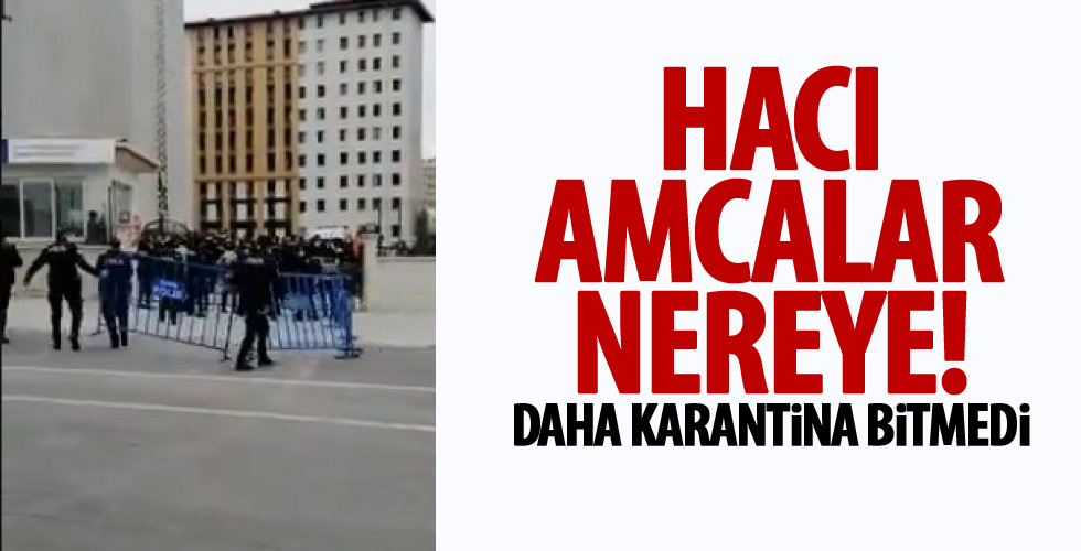 Karantinadan kaçmaya çalıştılar!