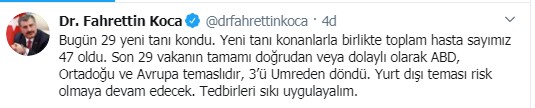 Fahrettin Koca son rakamları açıkladı!
