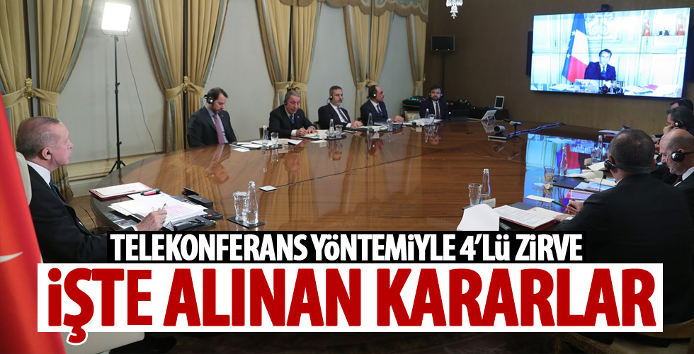 Liderler telekonferans yöntemiyle görüştü!