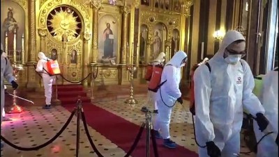 Balat'taki Sveti Stefan Kilisesi, Kovid-19 Önlemleri Kapsamında Dezenfekte Edildi