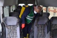 Bünyan'da Toplu Taşıma Araçları Dezenfekte Edildi