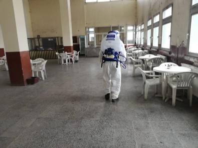 Kars'ta Dezenfekte Çalışmaları Sürüyor