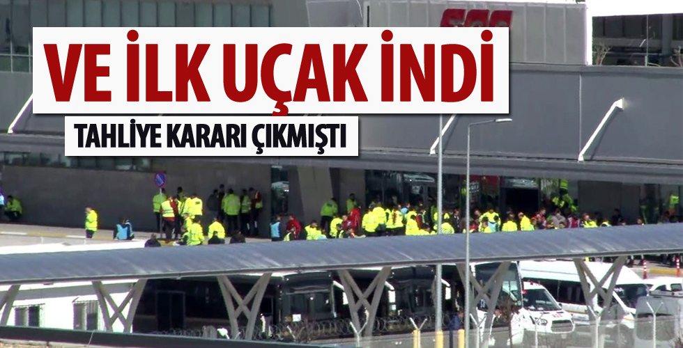 Avrupa’dan dönen Türkleri taşıyan ilk uçak İstanbul Havalimanı'na indi