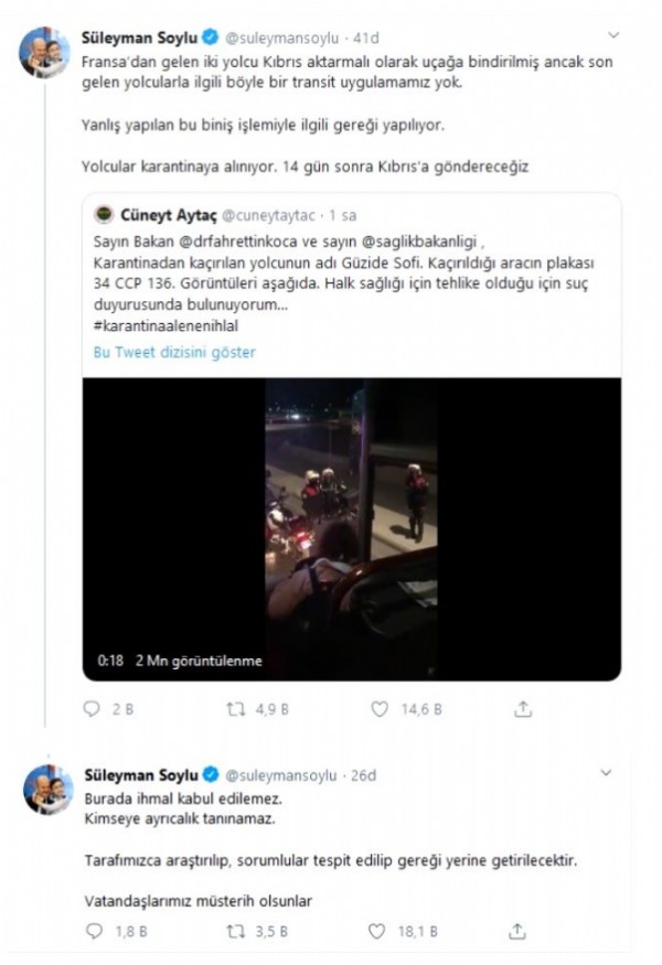 Bakan Soylu'dan sosyal medyada dolaşan görüntülerle ilgili açıklama!