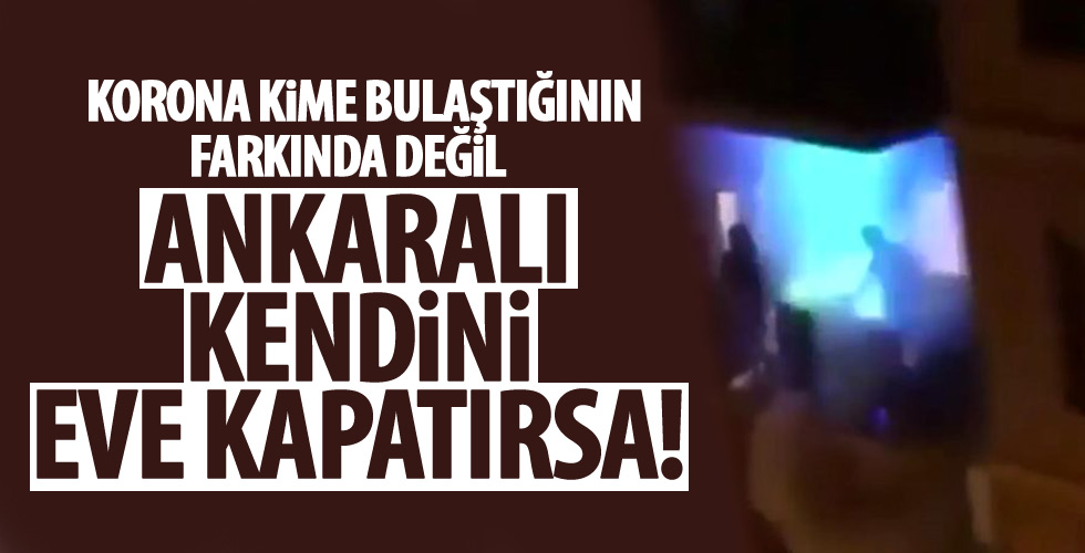 Ankara'da evine kapanan vatandaştan ilginç görüntü!