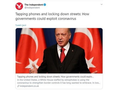 İngiliz İndependent'ten kirli algı operasyonu! Başkan Erdoğan'ı hedef gösterdiler